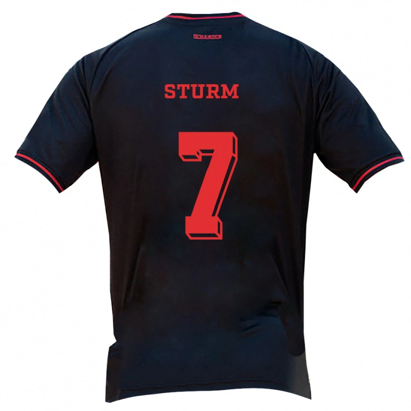 Danxen Dámské Yann Sturm #7 Černá Červená Bílá Daleko Hráčské Dresy 2025/26 Dres