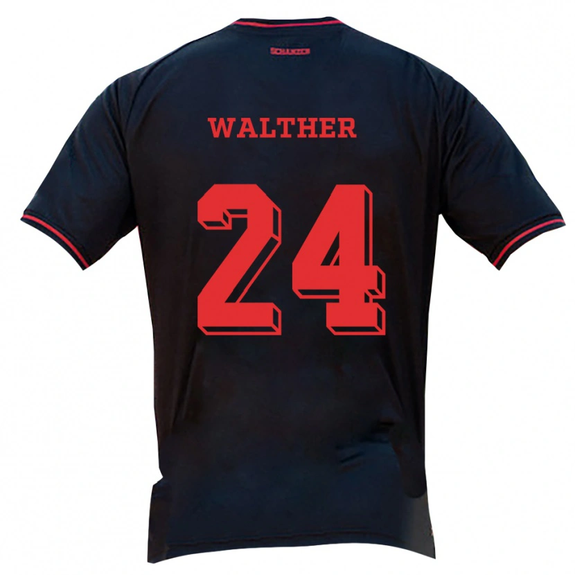 Danxen Dámské Felix Walther #24 Černá Červená Bílá Daleko Hráčské Dresy 2025/26 Dres