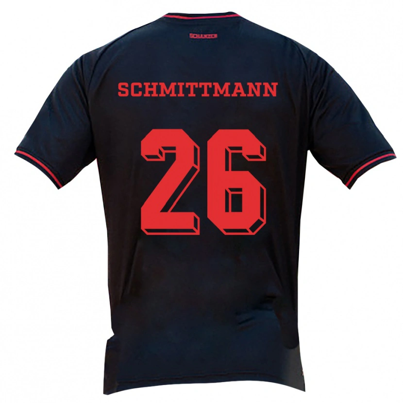 Danxen Dámské Katharina Schmittmann #26 Černá Červená Bílá Daleko Hráčské Dresy 2025/26 Dres