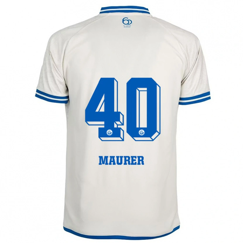 Danxen Dámské Erik Maurer #40 Bílá Modrá Daleko Hráčské Dresy 2025/26 Dres
