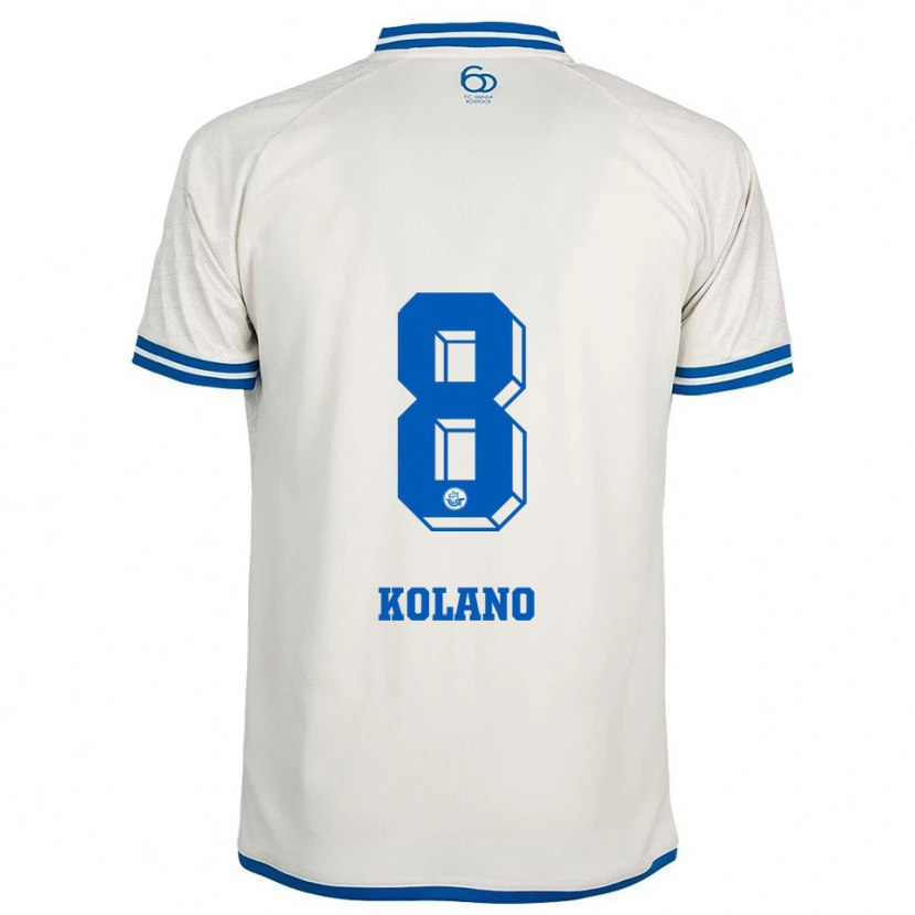 Danxen Dámské Damian Kolano #8 Bílá Modrá Daleko Hráčské Dresy 2025/26 Dres