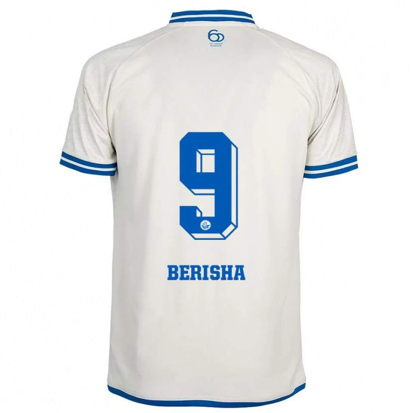 Danxen Dámské Albin Berisha #9 Bílá Modrá Daleko Hráčské Dresy 2025/26 Dres