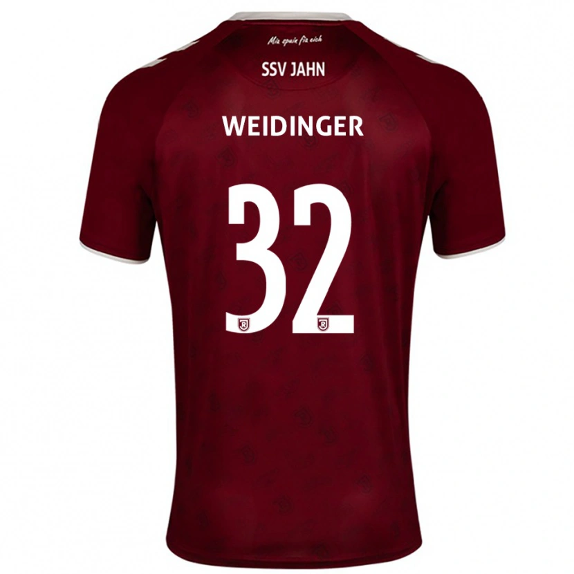 Danxen Dámské Alexander Weidinger #32 Vínová Bílá Daleko Hráčské Dresy 2025/26 Dres
