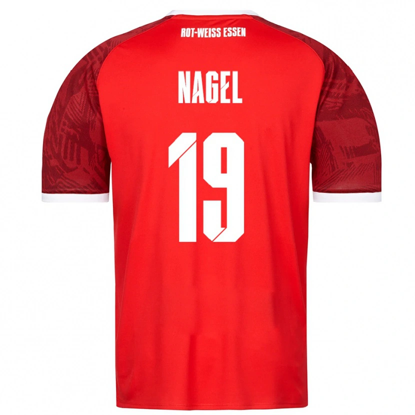 Danxen Dámské Kjell-Luan Nagel #19 Červená Vínová Bílá Daleko Hráčské Dresy 2025/26 Dres