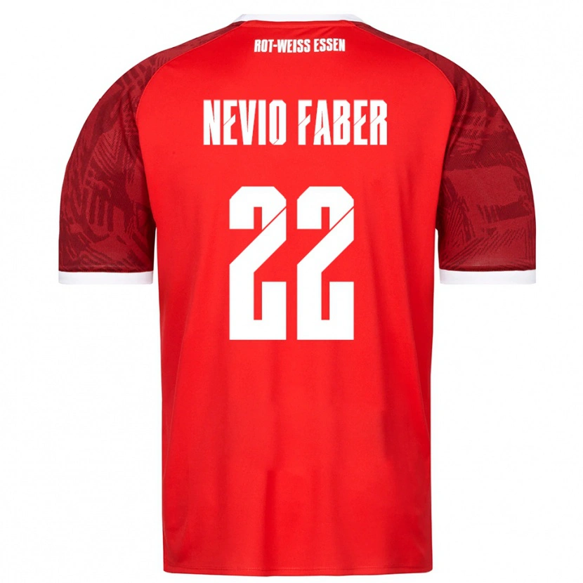 Danxen Dámské Arne Nevio Faber #22 Červená Vínová Bílá Daleko Hráčské Dresy 2025/26 Dres