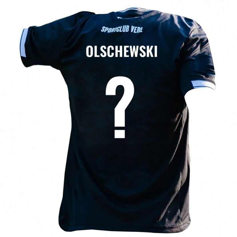Danxen Dámské Jan Olschewski #0 Černá Bílá Daleko Hráčské Dresy 2025/26 Dres