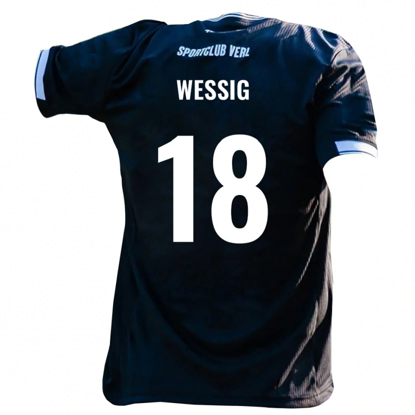 Danxen Dámské Fabian Wessig #18 Černá Bílá Daleko Hráčské Dresy 2025/26 Dres