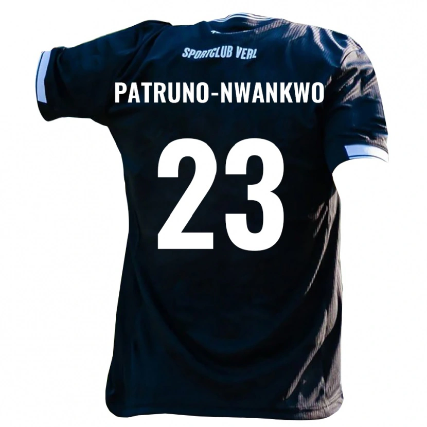 Danxen Dámské Josiah Patruno-Nwankwo #23 Černá Bílá Daleko Hráčské Dresy 2025/26 Dres