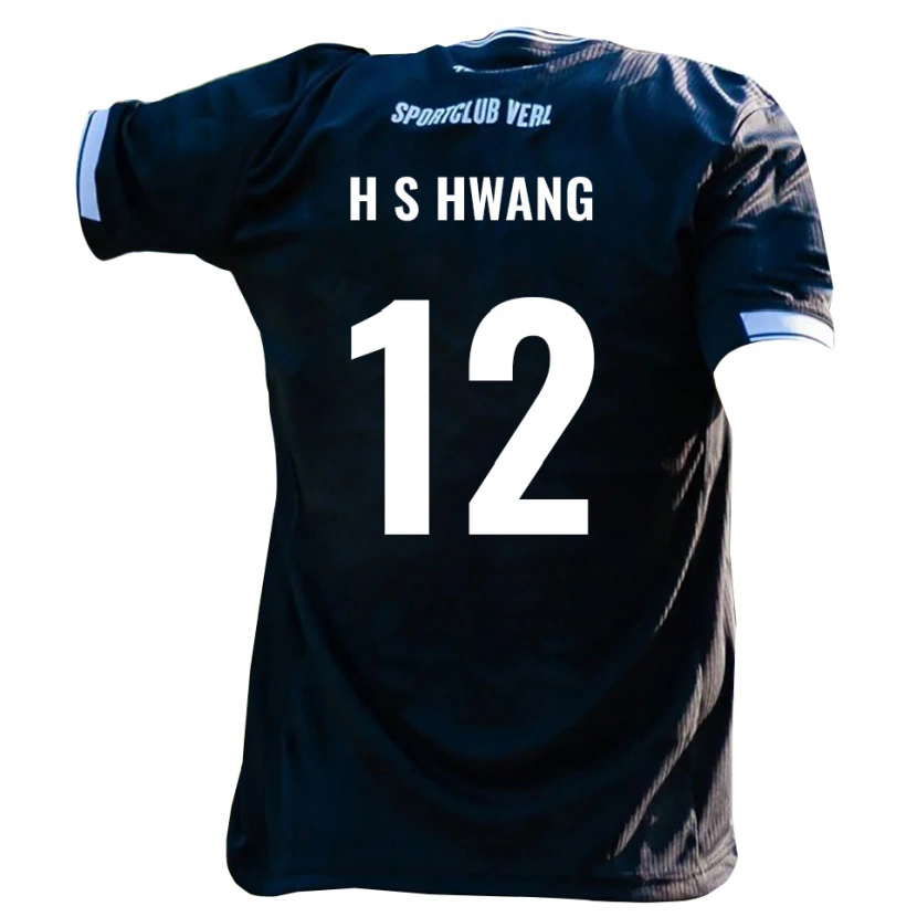 Danxen Dámské Seung-Ho Hwang #12 Černá Bílá Daleko Hráčské Dresy 2025/26 Dres