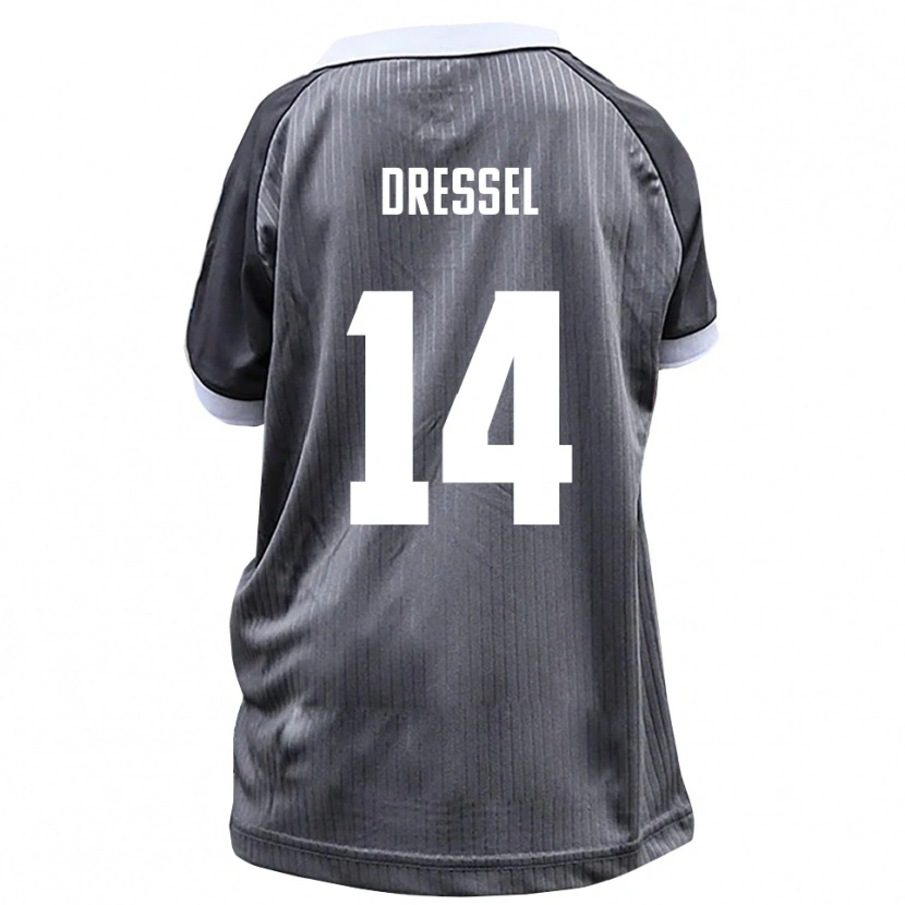 Danxen Dámské Dennis Dressel #14 Šedá Bílá Daleko Hráčské Dresy 2025/26 Dres