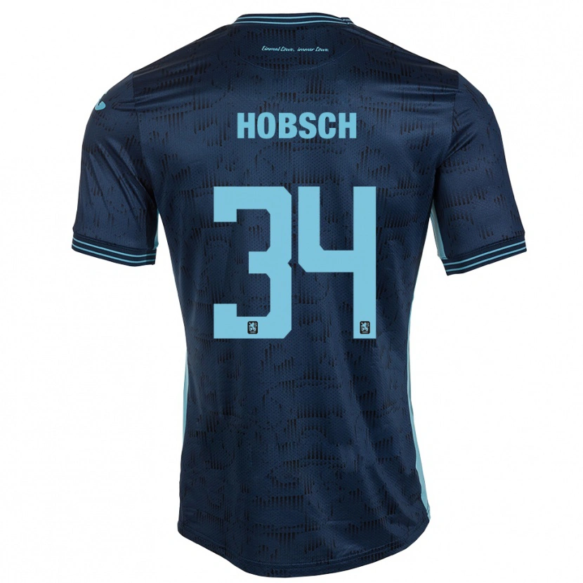 Danxen Dámské Patrick Hobsch #34 Královská Modrá Daleko Hráčské Dresy 2025/26 Dres