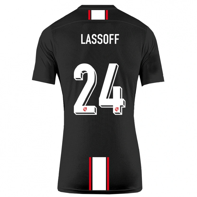 Danxen Dámské Matteo Lassoff #24 Černá Bílá Daleko Hráčské Dresy 2025/26 Dres