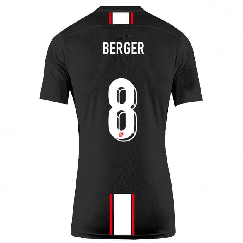 Danxen Dámské Johann Berger #8 Černá Bílá Daleko Hráčské Dresy 2025/26 Dres