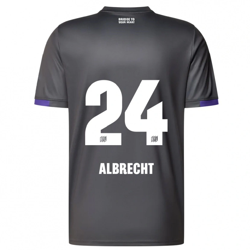 Danxen Dámské Fabian Albrecht #24 Šedá Fialová Daleko Hráčské Dresy 2025/26 Dres