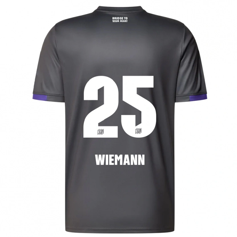 Danxen Dámské Niklas Wiemann #25 Šedá Fialová Daleko Hráčské Dresy 2025/26 Dres