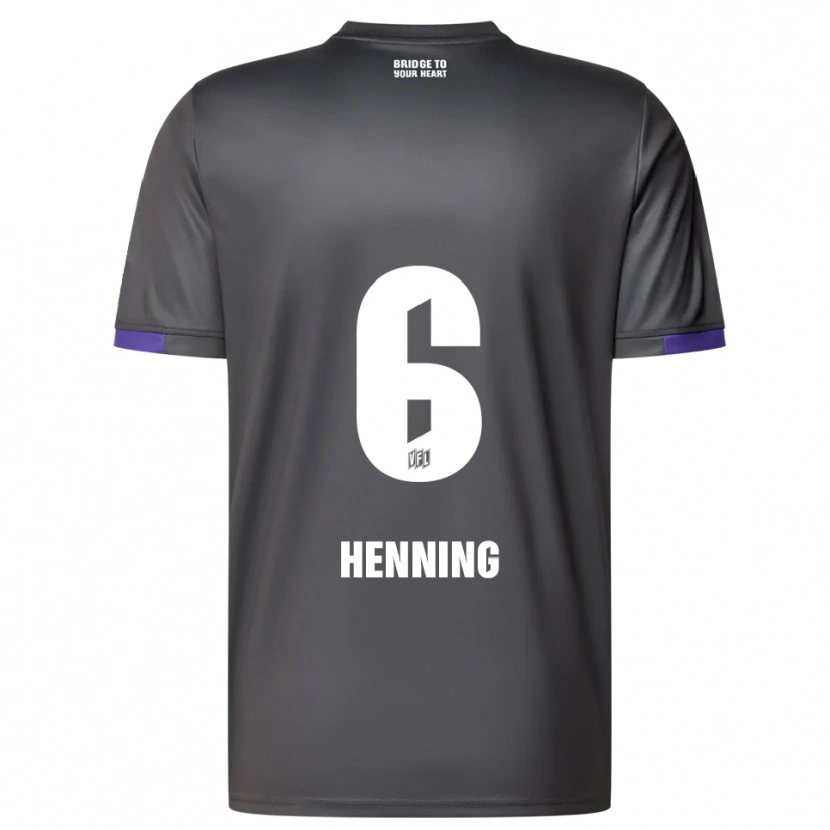 Danxen Dámské Bryan Henning #6 Šedá Fialová Daleko Hráčské Dresy 2025/26 Dres