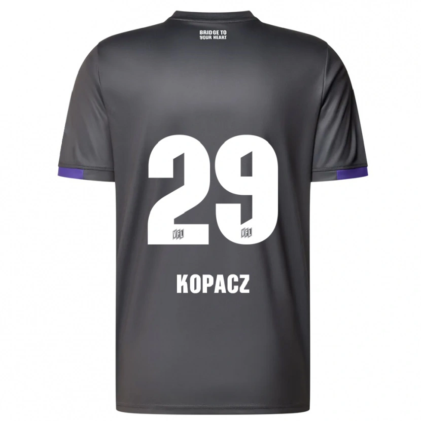 Danxen Dámské David Kopacz #29 Šedá Fialová Daleko Hráčské Dresy 2025/26 Dres