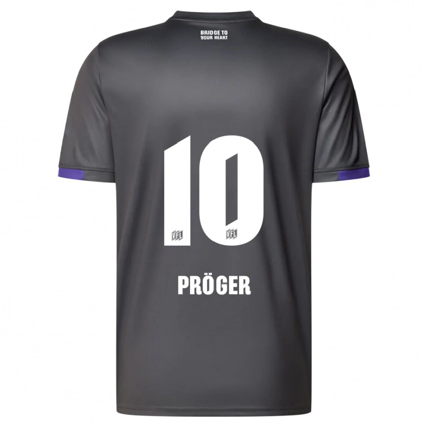 Danxen Dámské Kai Pröger #10 Šedá Fialová Daleko Hráčské Dresy 2025/26 Dres