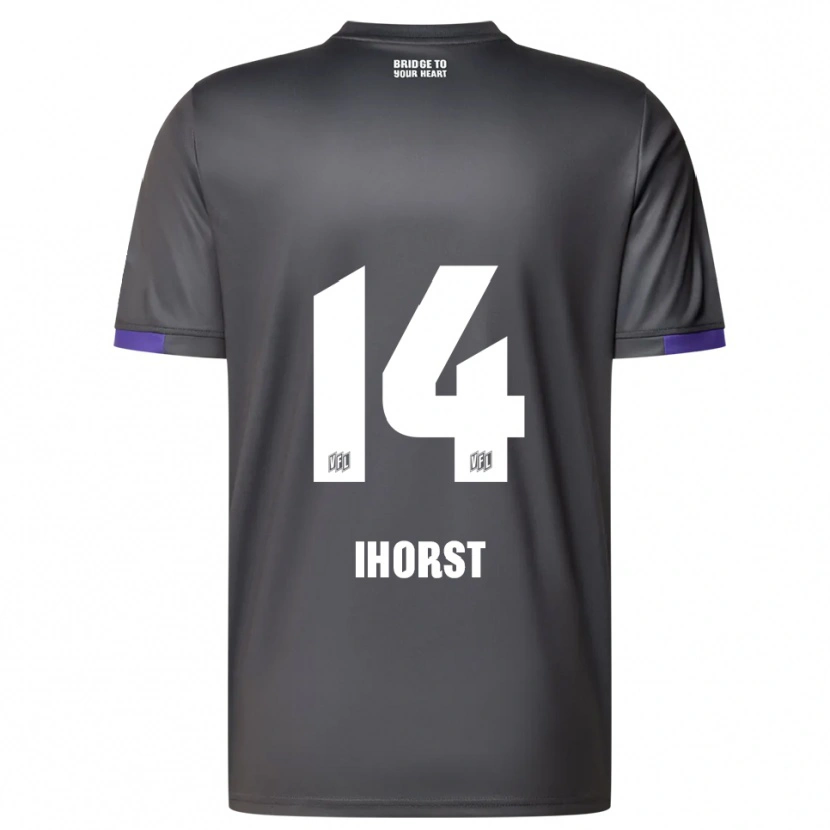 Danxen Dámské Luc Ihorst #14 Šedá Fialová Daleko Hráčské Dresy 2025/26 Dres