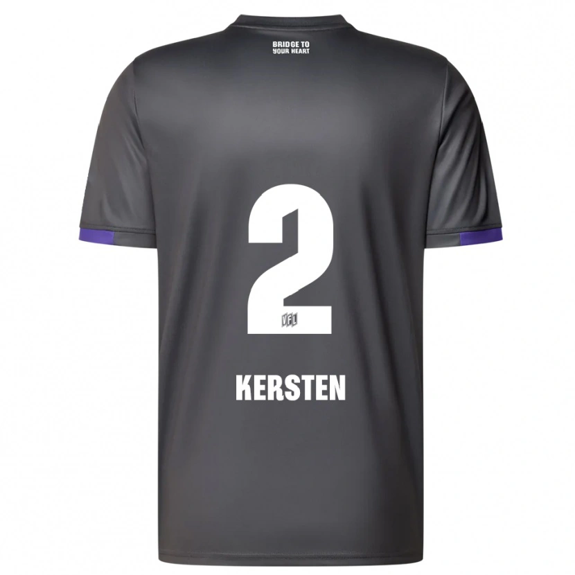 Danxen Dámské Phil Kersten #2 Šedá Fialová Daleko Hráčské Dresy 2025/26 Dres