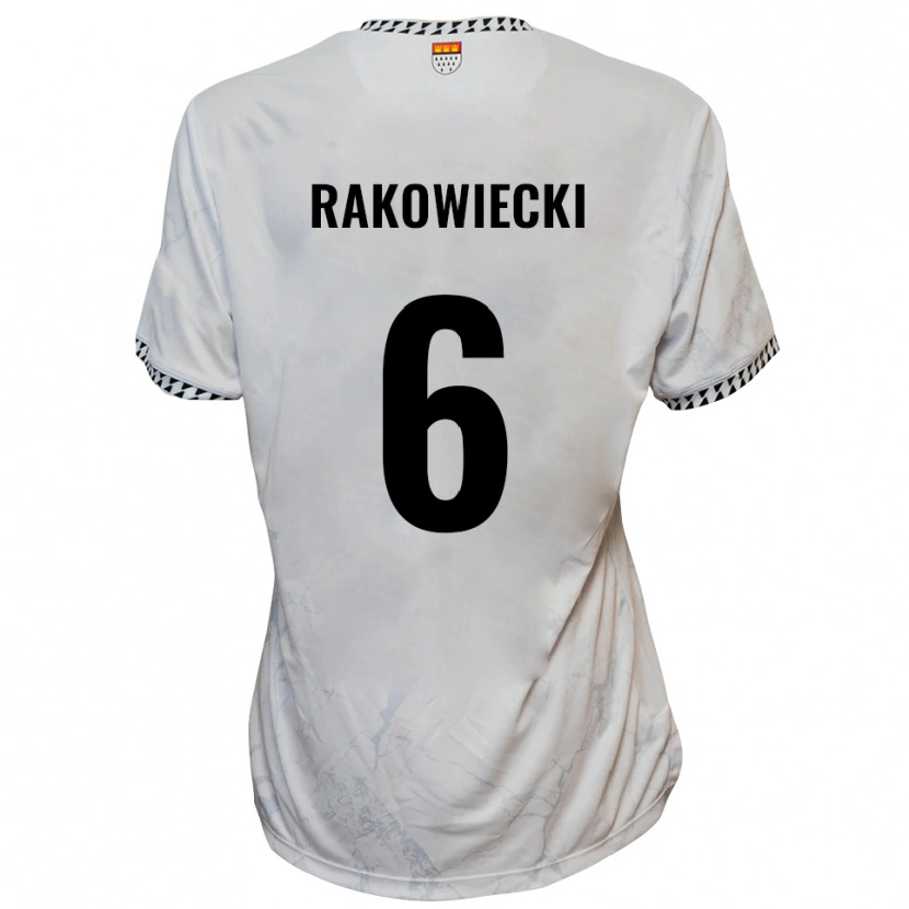 Danxen Dámské Keny Rakowiecki #6 Bílá Černá Daleko Hráčské Dresy 2025/26 Dres