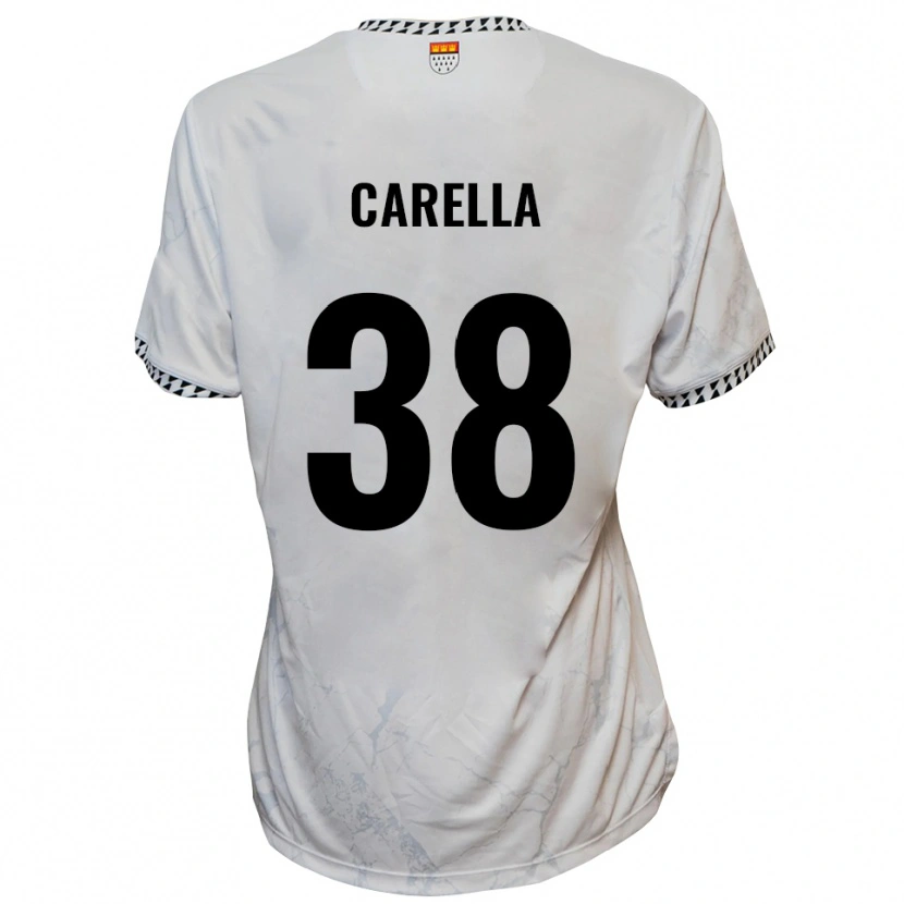 Danxen Dámské Samuele Carella #38 Bílá Černá Daleko Hráčské Dresy 2025/26 Dres
