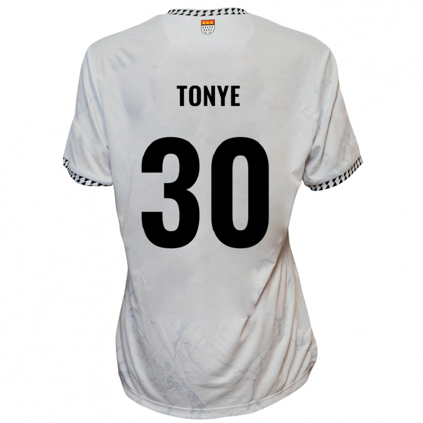 Danxen Dámské Yannick Tonye #30 Bílá Černá Daleko Hráčské Dresy 2025/26 Dres