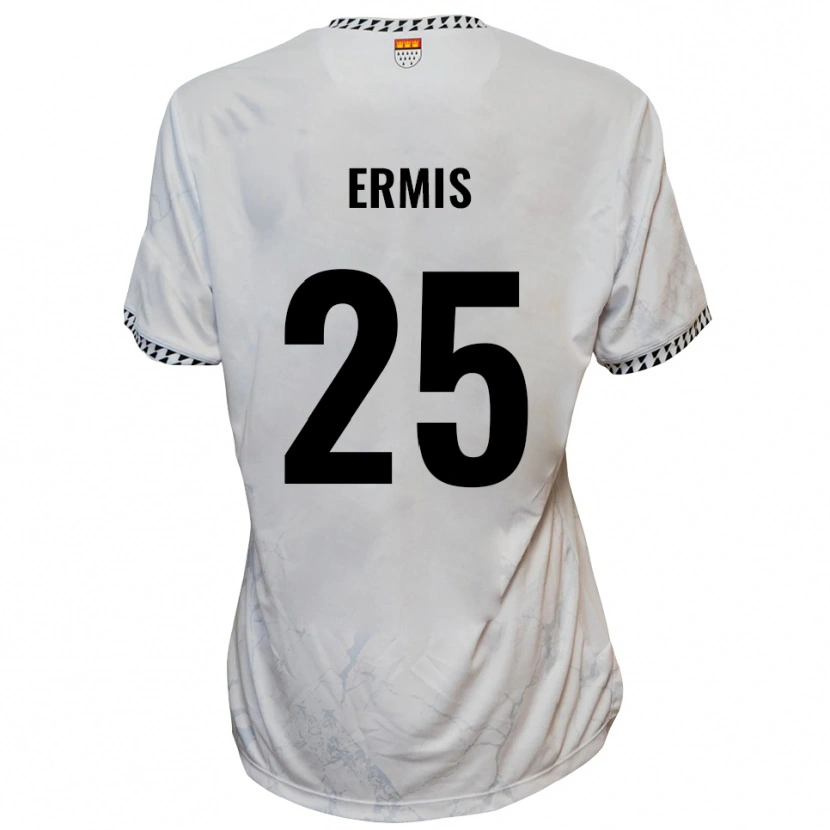 Danxen Dámské Kiyan Ermis #25 Bílá Černá Daleko Hráčské Dresy 2025/26 Dres