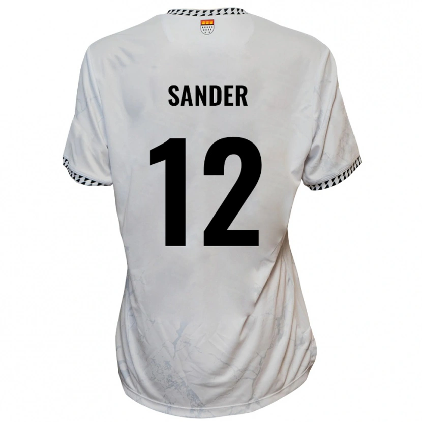 Danxen Dámské Anton Sander #12 Bílá Černá Daleko Hráčské Dresy 2025/26 Dres