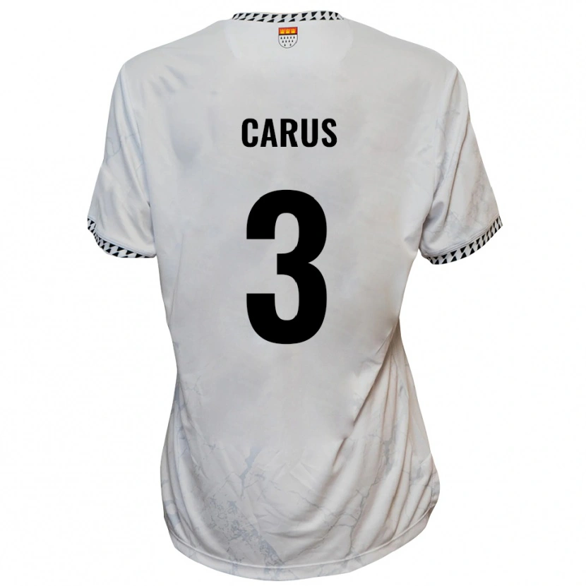 Danxen Dámské Vincent Carus #3 Bílá Černá Daleko Hráčské Dresy 2025/26 Dres