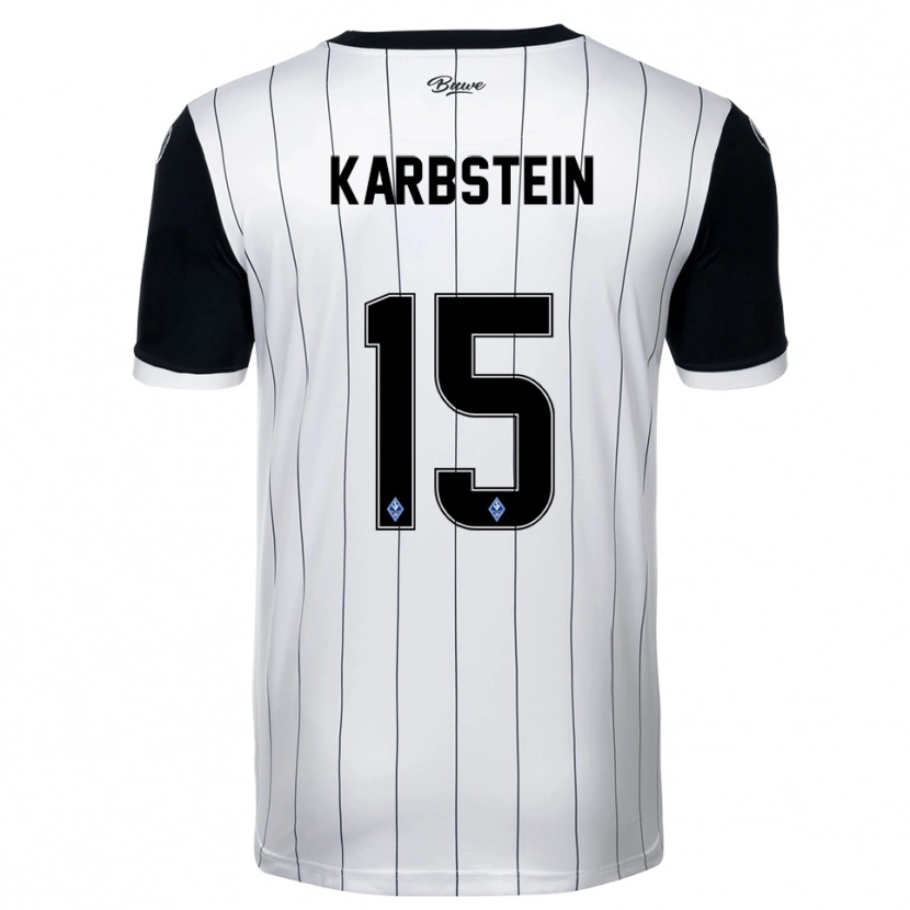 Danxen Dámské Malte Karbstein #15 Bílá Černá Daleko Hráčské Dresy 2025/26 Dres