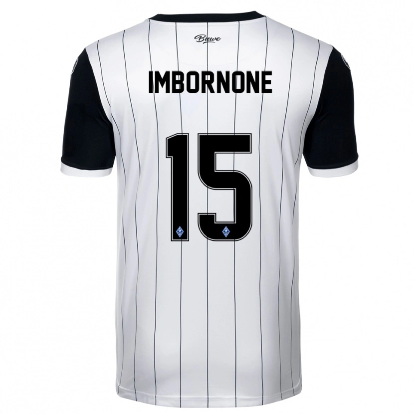 Danxen Dámské Fabio Imbornone #15 Bílá Černá Daleko Hráčské Dresy 2025/26 Dres