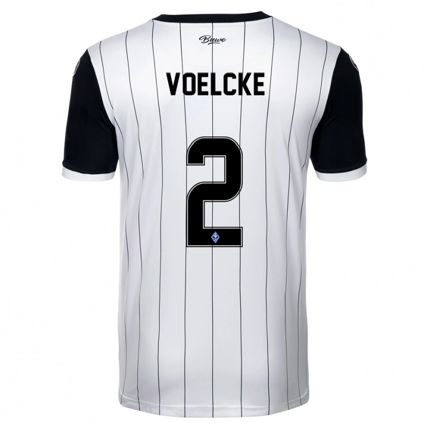 Danxen Dámské Sascha Voelcke #2 Bílá Černá Daleko Hráčské Dresy 2025/26 Dres
