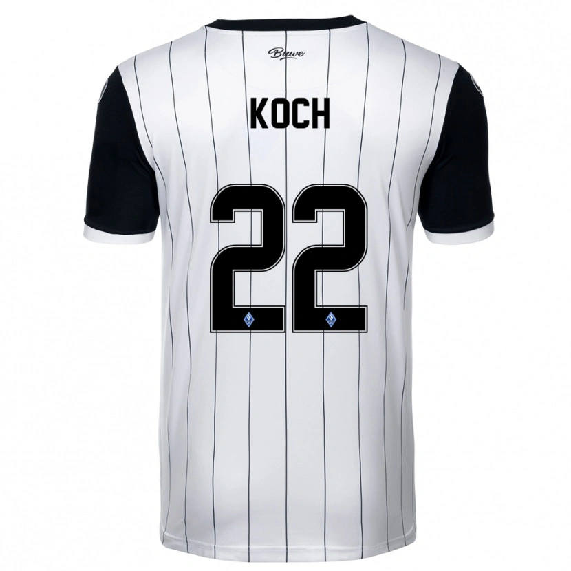 Danxen Dámské Nico Koch #22 Bílá Černá Daleko Hráčské Dresy 2025/26 Dres