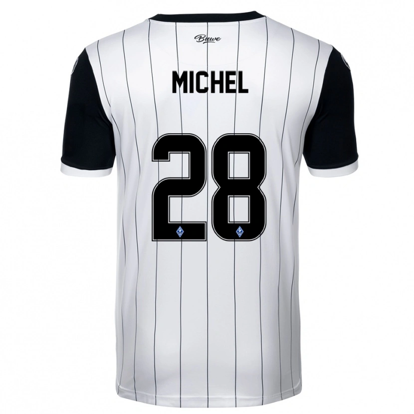 Danxen Dámské Diego Michel #28 Bílá Černá Daleko Hráčské Dresy 2025/26 Dres