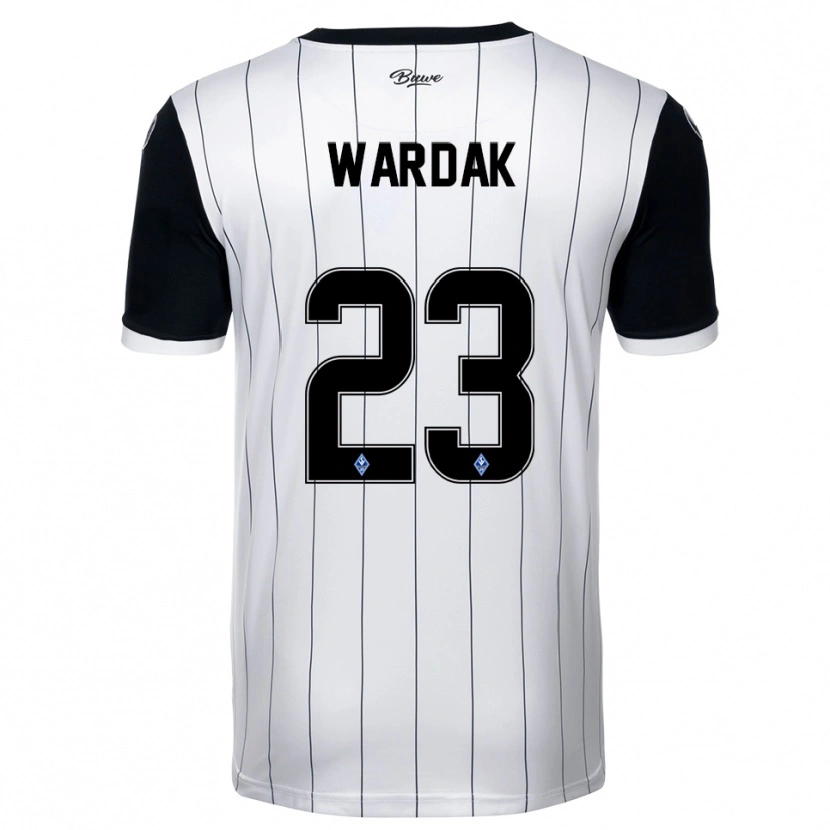 Danxen Dámské Yusuf Wardak #23 Bílá Černá Daleko Hráčské Dresy 2025/26 Dres
