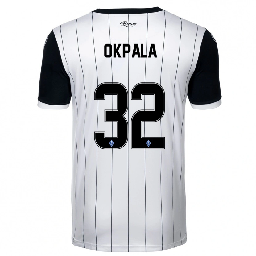 Danxen Dámské Kennedy Okpala #32 Bílá Černá Daleko Hráčské Dresy 2025/26 Dres