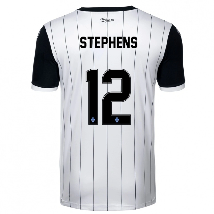 Danxen Dámské Kaden Stephens #12 Bílá Černá Daleko Hráčské Dresy 2025/26 Dres