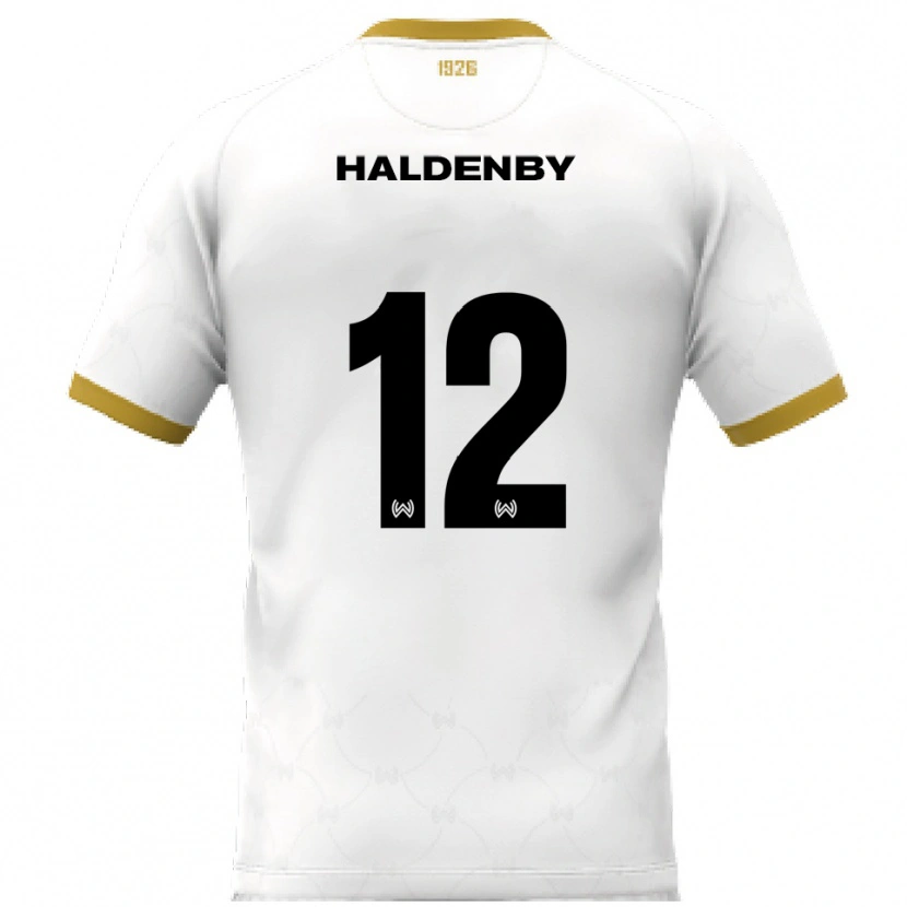 Danxen Dámské Ben Haldenby #12 Bílá Zlatá Daleko Hráčské Dresy 2025/26 Dres