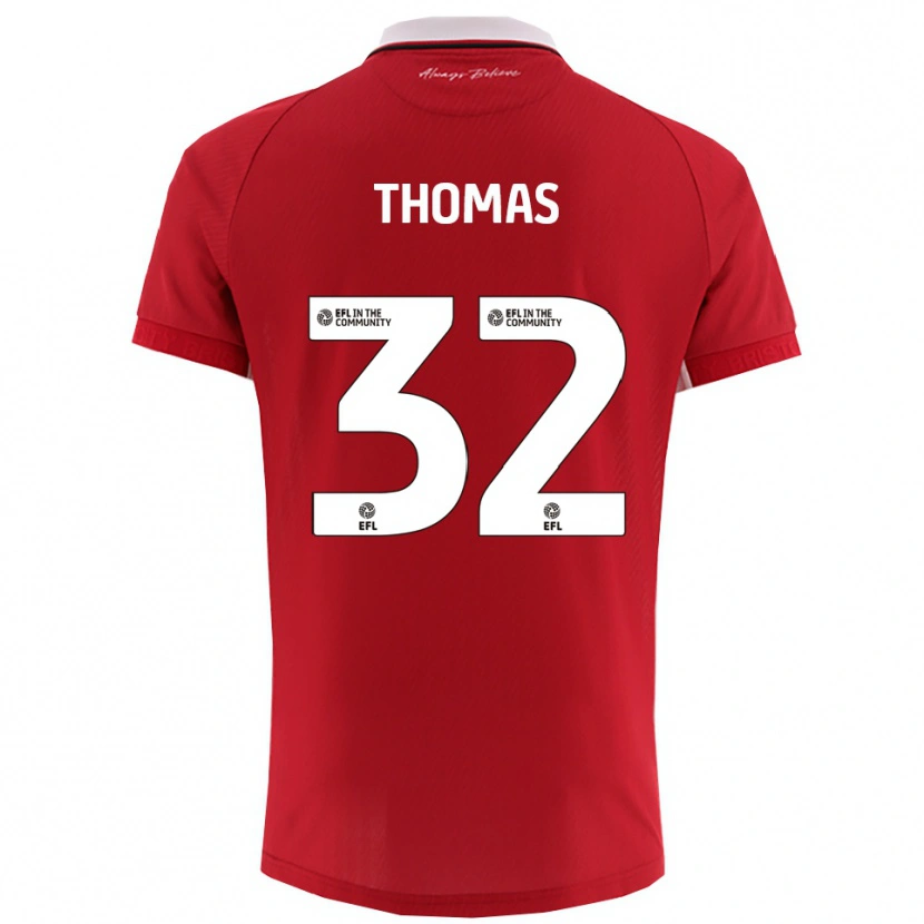 Danxen Dětské Lewis Thomas #32 Červená Bílá Domů Hráčské Dresy 2025/26 Dres
