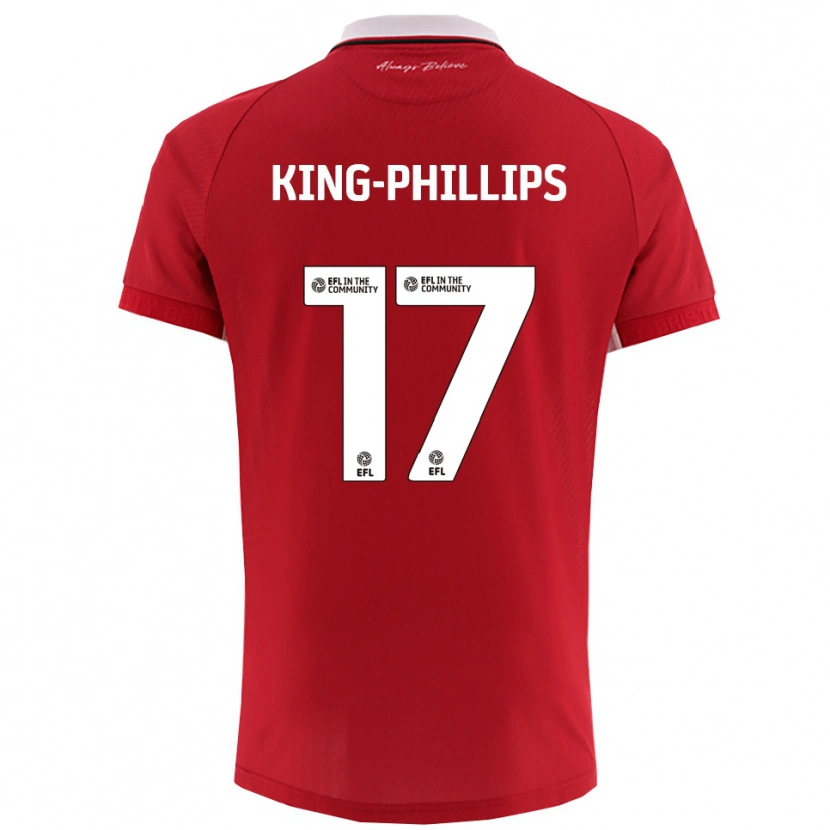 Danxen Dětské Zac King-Phillips #17 Červená Bílá Domů Hráčské Dresy 2025/26 Dres