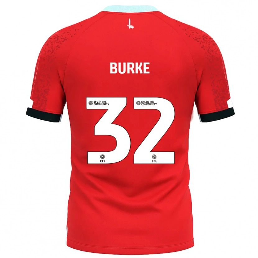 Danxen Dětské Reece Burke #32 Červená Bílá Domů Hráčské Dresy 2025/26 Dres