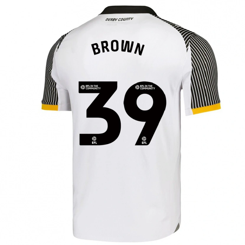 Danxen Dětské Dajaune Brown #39 Bílá Černá Domů Hráčské Dresy 2025/26 Dres