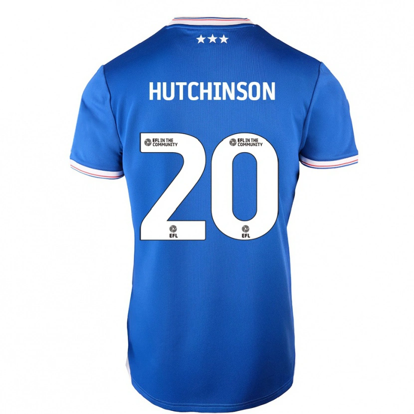 Danxen Dětské Omari Hutchinson #20 Modrá Bílá Domů Hráčské Dresy 2025/26 Dres