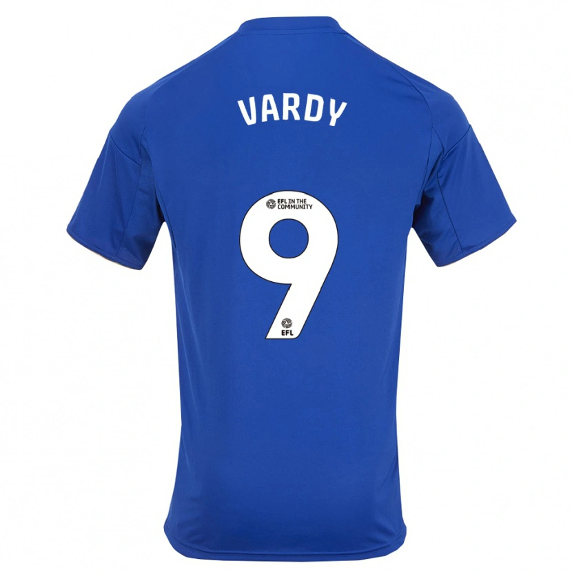Danxen Dětské Jamie Vardy #9 Modrá Zlatá Domů Hráčské Dresy 2025/26 Dres