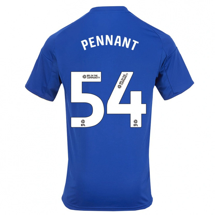 Danxen Dětské Kian Pennant #54 Modrá Zlatá Domů Hráčské Dresy 2025/26 Dres