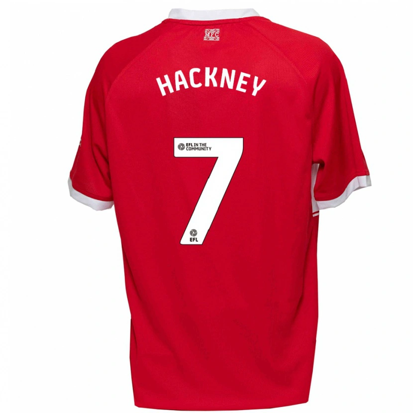 Danxen Dětské Hayden Hackney #7 Červená Bílá Domů Hráčské Dresy 2025/26 Dres
