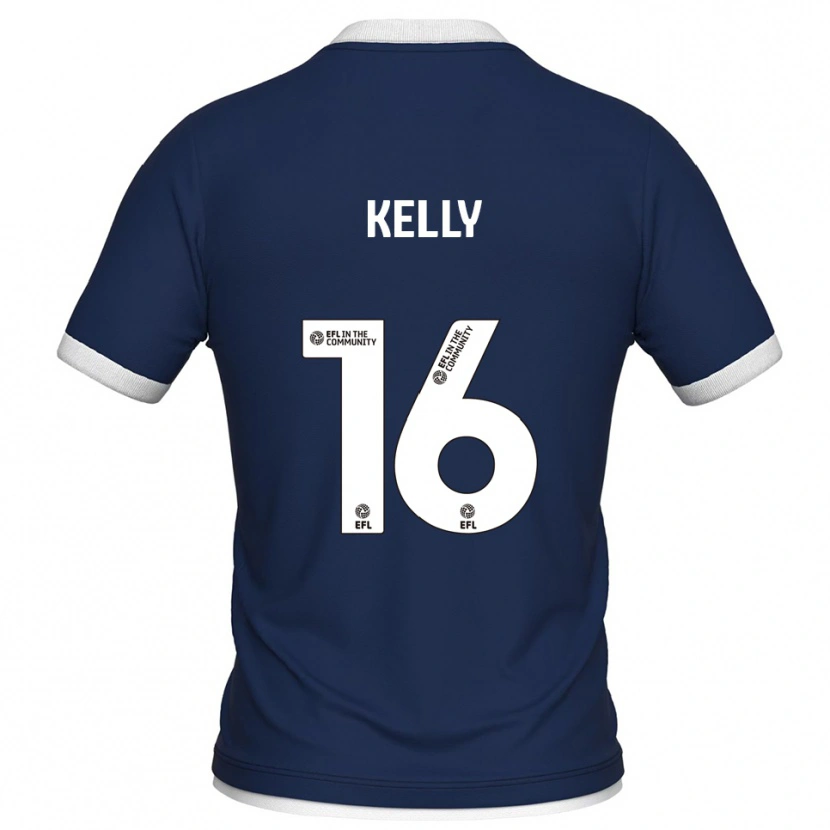 Danxen Dětské Daniel Kelly #16 Tmavě Modrá Bílá Domů Hráčské Dresy 2025/26 Dres
