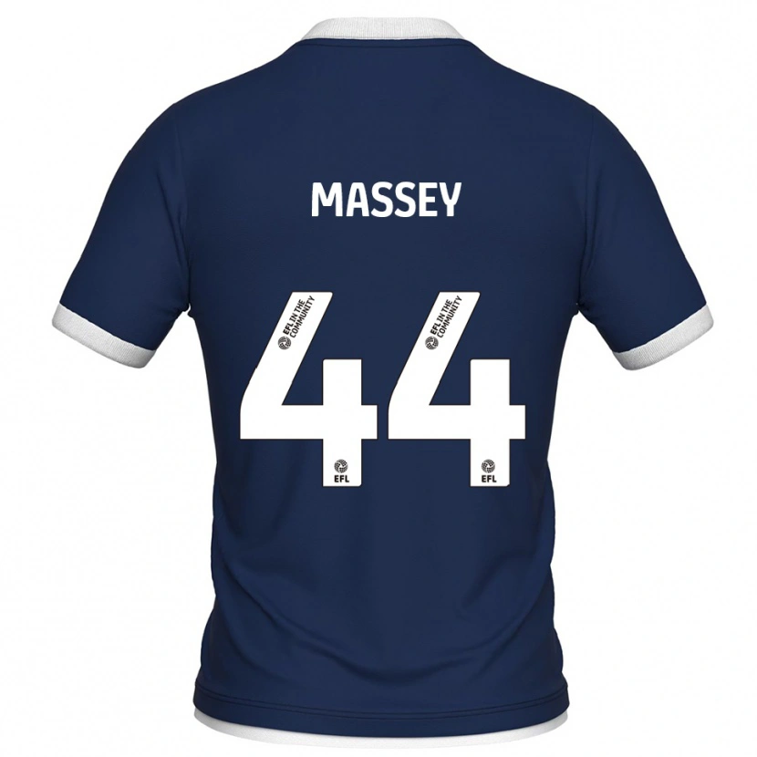 Danxen Dětské Alfie Massey #44 Tmavě Modrá Bílá Domů Hráčské Dresy 2025/26 Dres