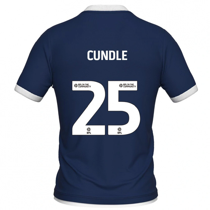Danxen Dětské Luke Cundle #25 Tmavě Modrá Bílá Domů Hráčské Dresy 2025/26 Dres